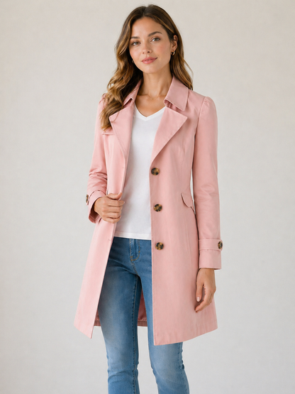 Miora Women's Tailored Trench Coat – Lightweight Elegance for Every Occasion 2