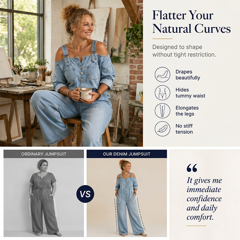 Mira Women's Casual Jumpsuit – Comfortable Wide-Leg Design 2