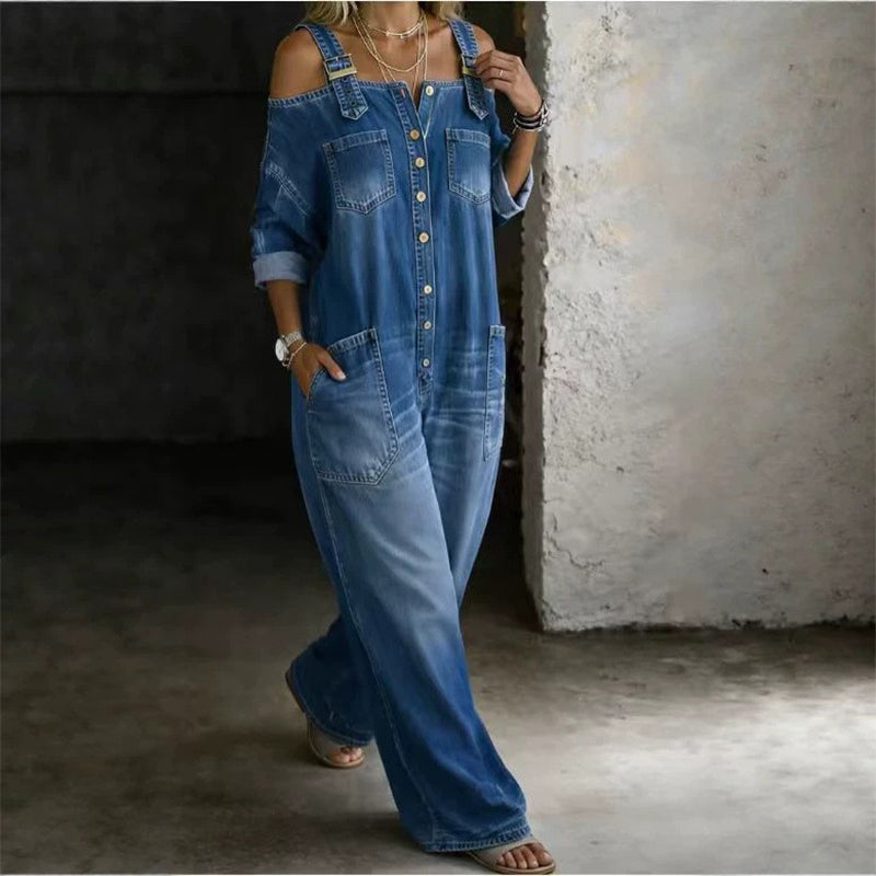 Mira Women's Casual Jumpsuit – Comfortable Wide-Leg Design 6