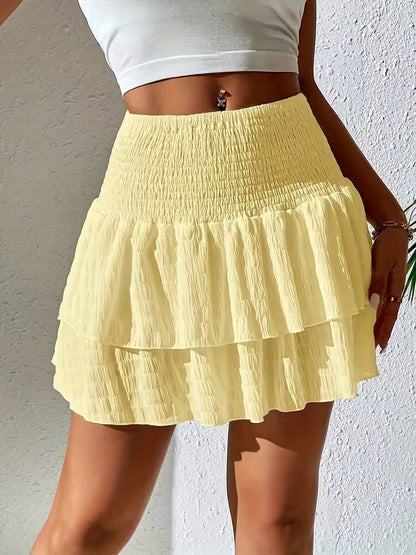 Mira Women's Pleated Midi Skirt – Lightweight Ruffles for Summer Style 4