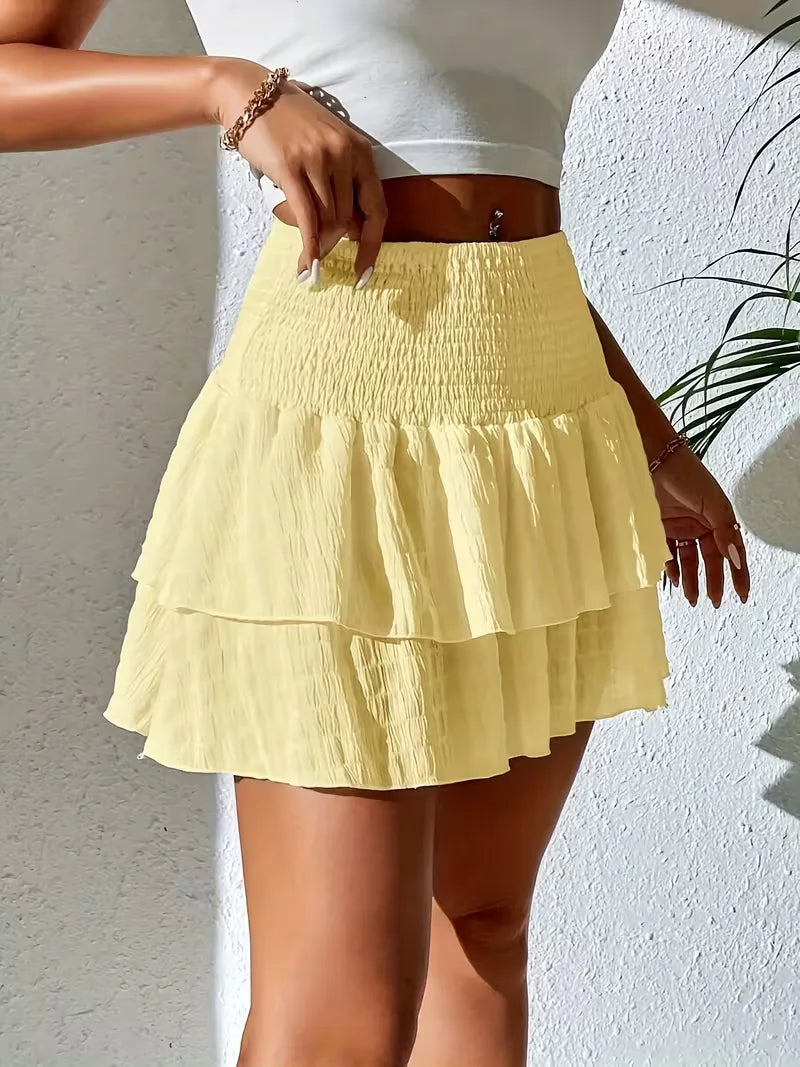 Mira Women's Pleated Midi Skirt – Lightweight Ruffles for Summer Style 5