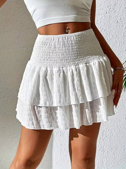 Mira Women's Pleated Midi Skirt – Lightweight Ruffles for Summer Style 8