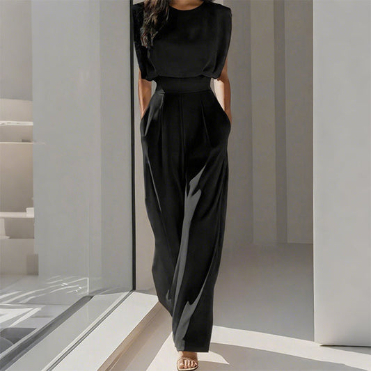 Mira Women's Wide-Legged Jumpsuit – Chic Comfort for Any Occasion 0