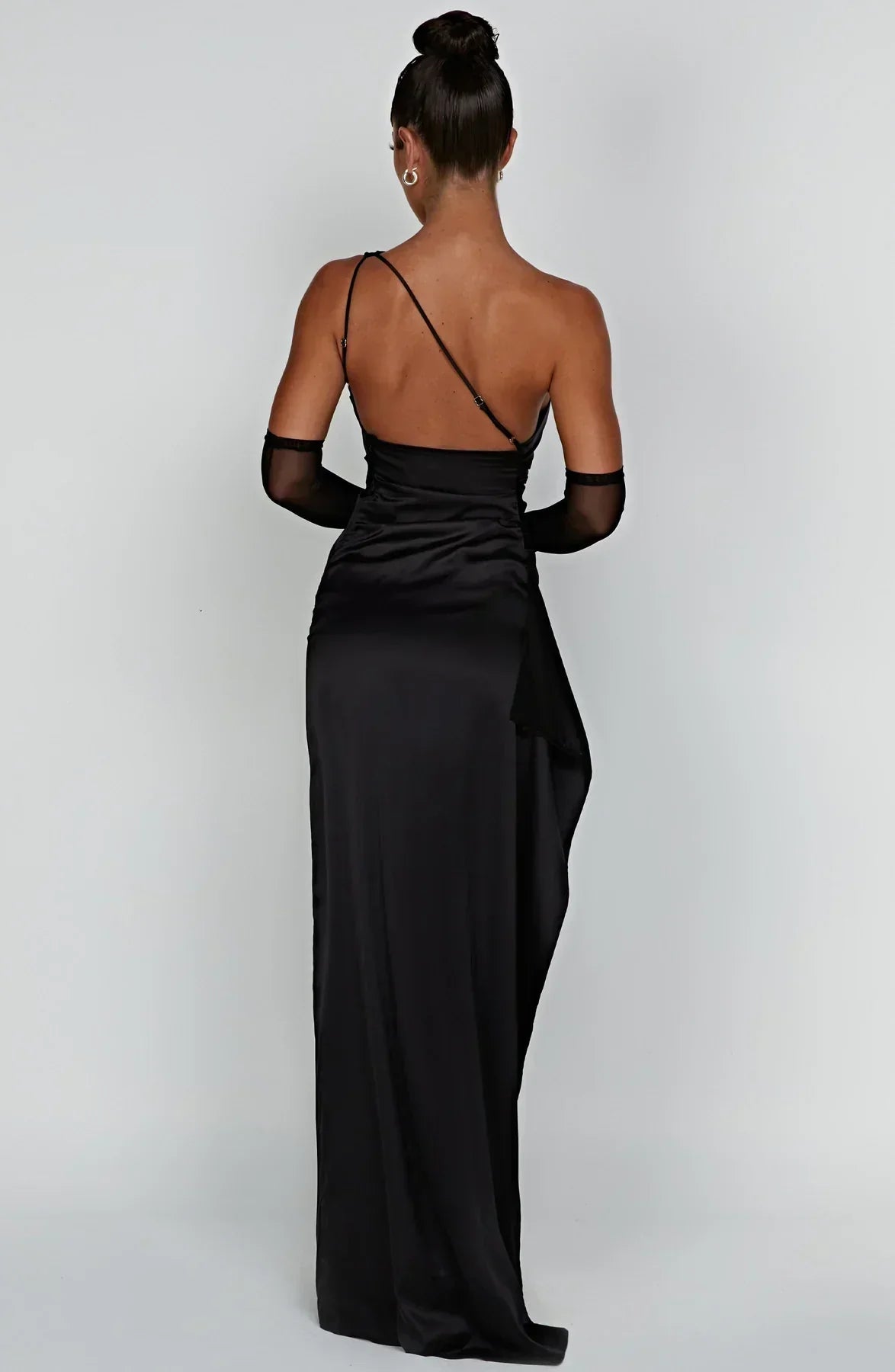 Nara Women's Elegant Maxi Dress – Asymmetrical Style for Formal Events 2