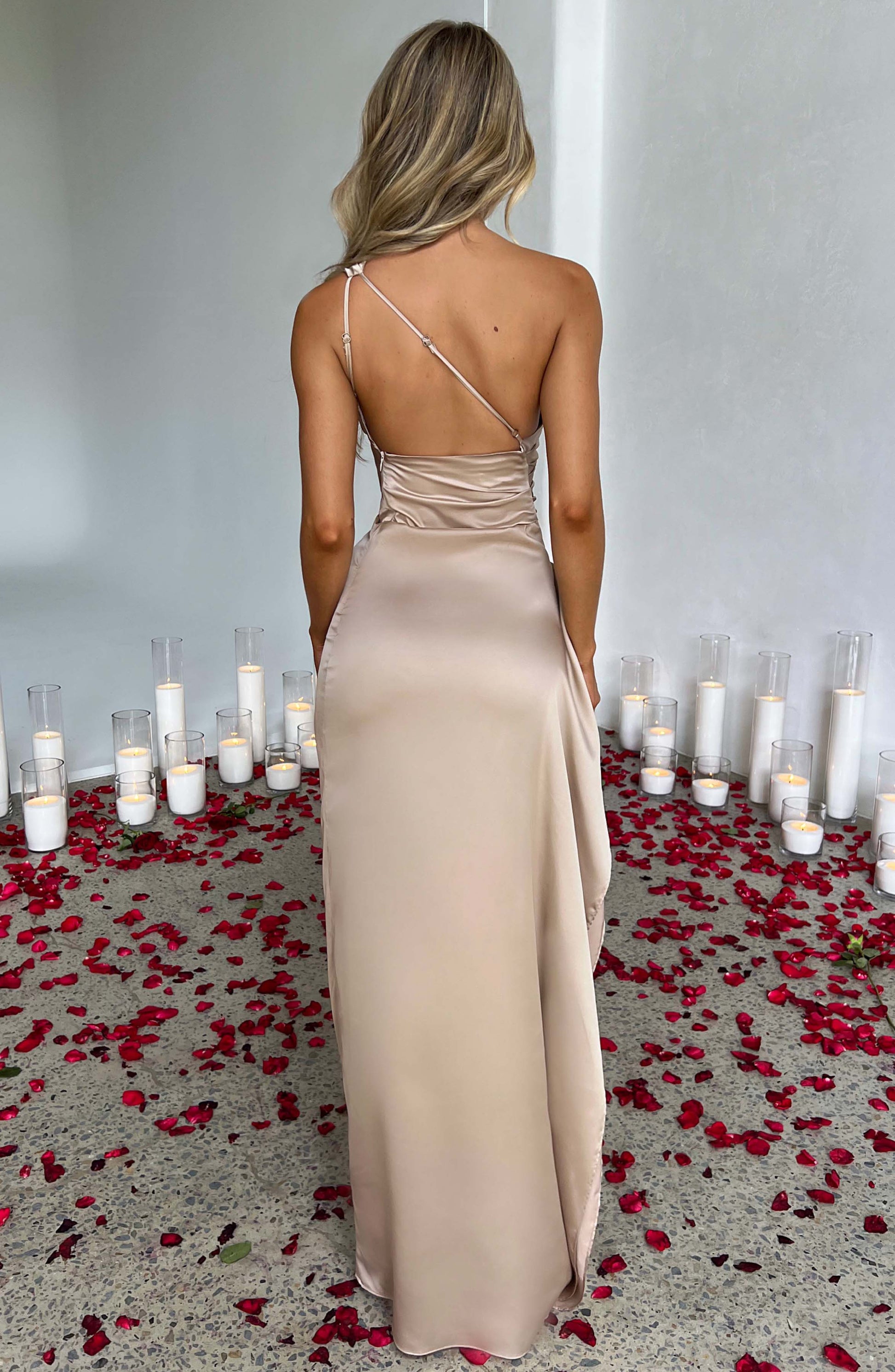 Nara Women's Elegant Maxi Dress – Asymmetrical Style for Formal Events 6