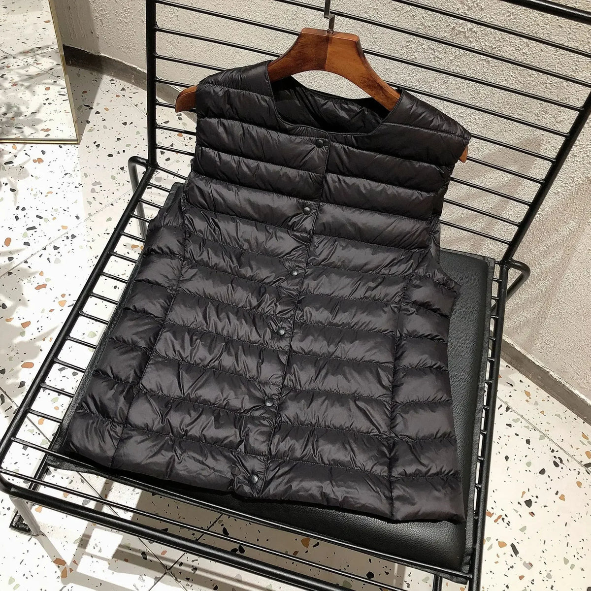 Nerina Women's Black Gilet – Lightweight Warmth for Layering 6