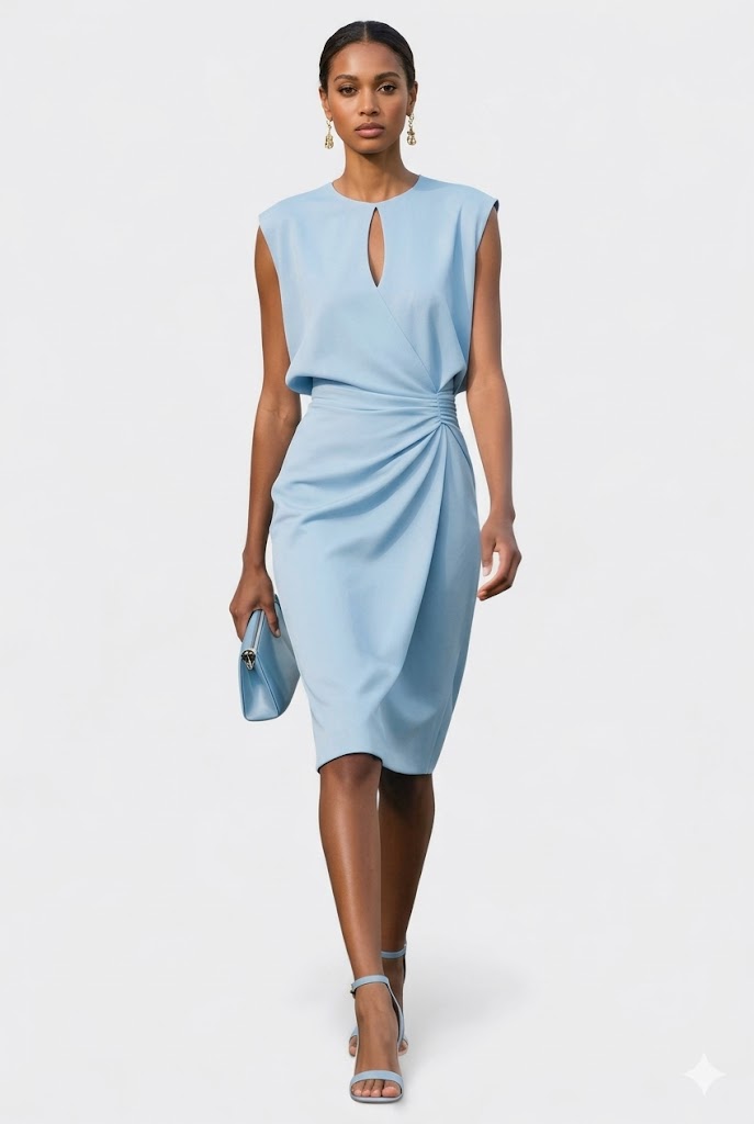 Nina Women's Elegant Midi Dress – Flattering Corset Design for Special Occasions 0