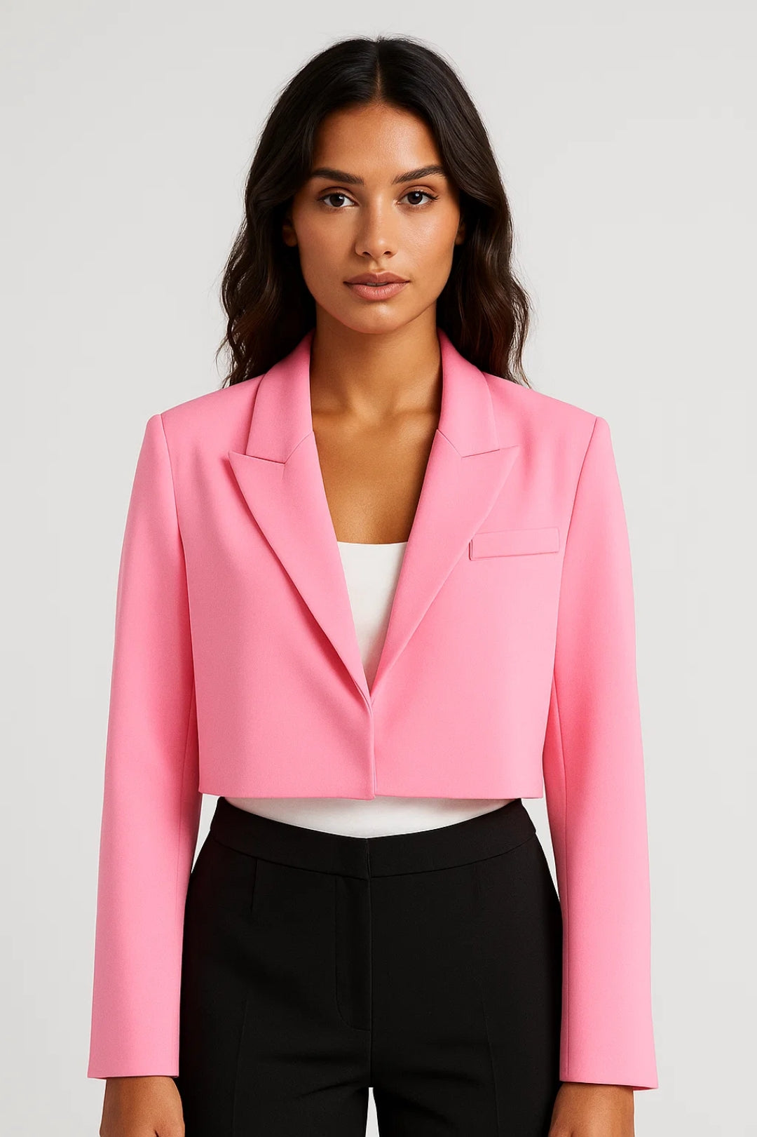 Nora Women's Cropped Blazer – Tailored Fit for Effortless Chic 0