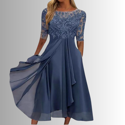 Ravelle Women's Elegant Lace Dress – Timeless Style for Special Occasions 0