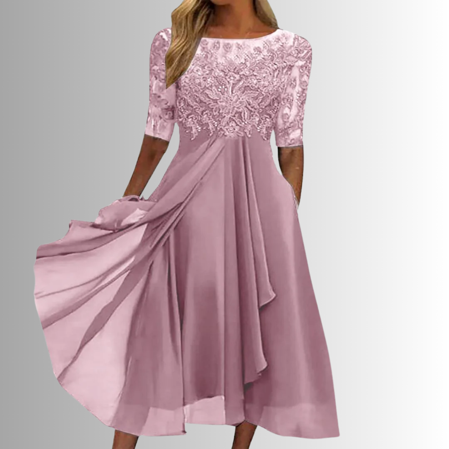 Ravelle Women's Elegant Lace Dress – Timeless Style for Special Occasions 1