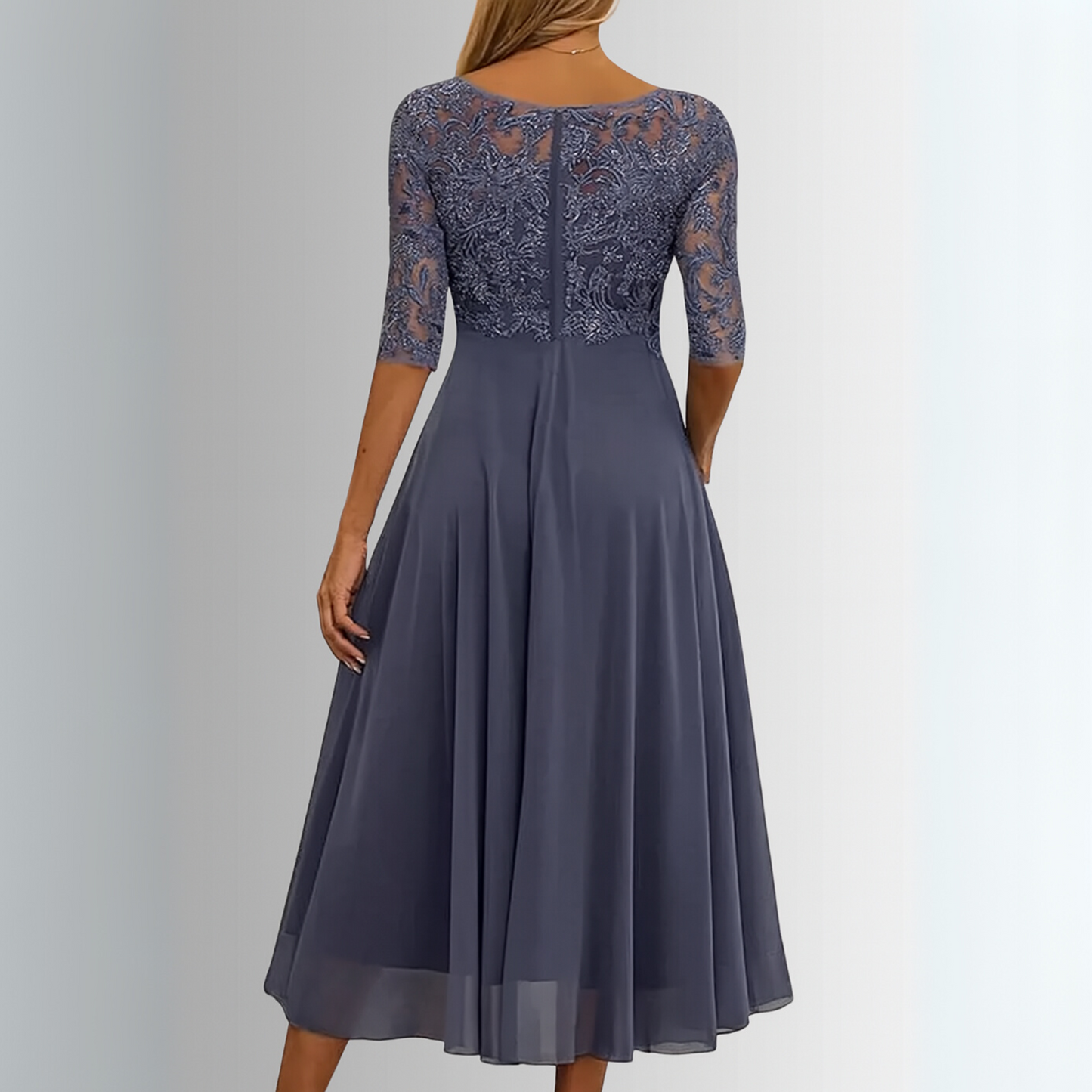 Ravelle Women's Elegant Lace Dress – Timeless Style for Special Occasions 5