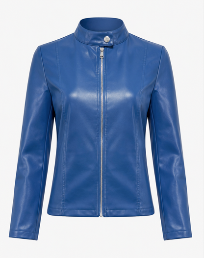 Rilora Women's Leather Jacket – Sleek Zipper Design for Versatile Style 8
