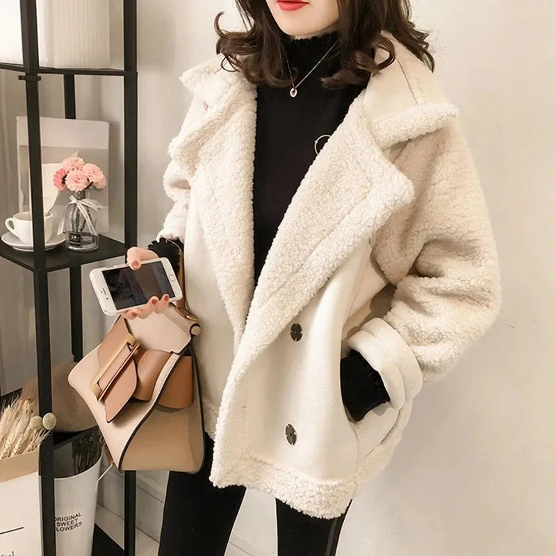 Jacket Women - Aviator Jacket with Shearling Lining