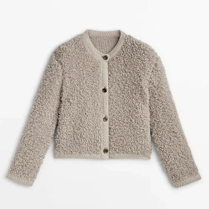 Sofia Gemütlicher Teddy-Cardigan – Weich und Vielseitig für Winterabende 0