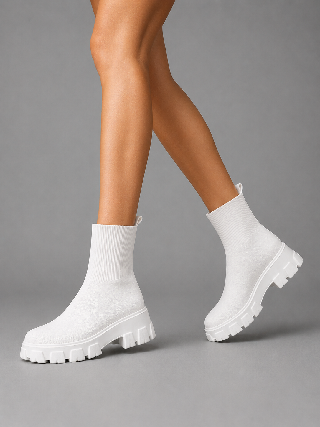 Sorelle Women's Sock Boots – Stretch Fit Chunky Sole for Winter Comfort 1