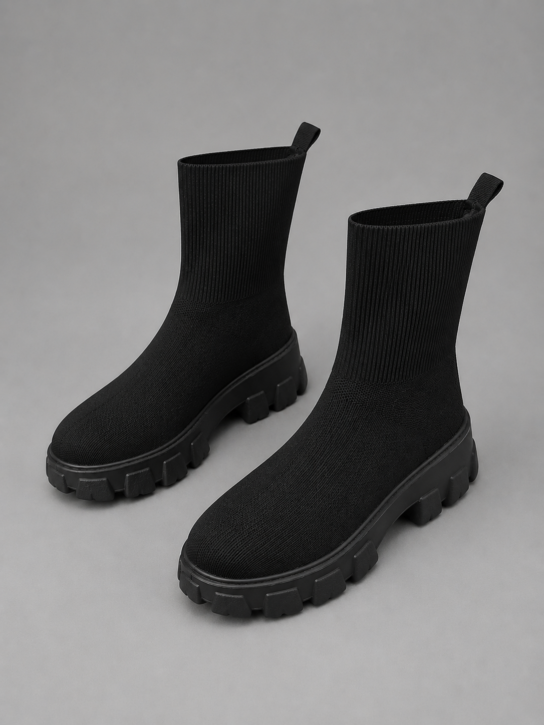 Sorelle Women's Sock Boots – Stretch Fit Chunky Sole for Winter Comfort 3