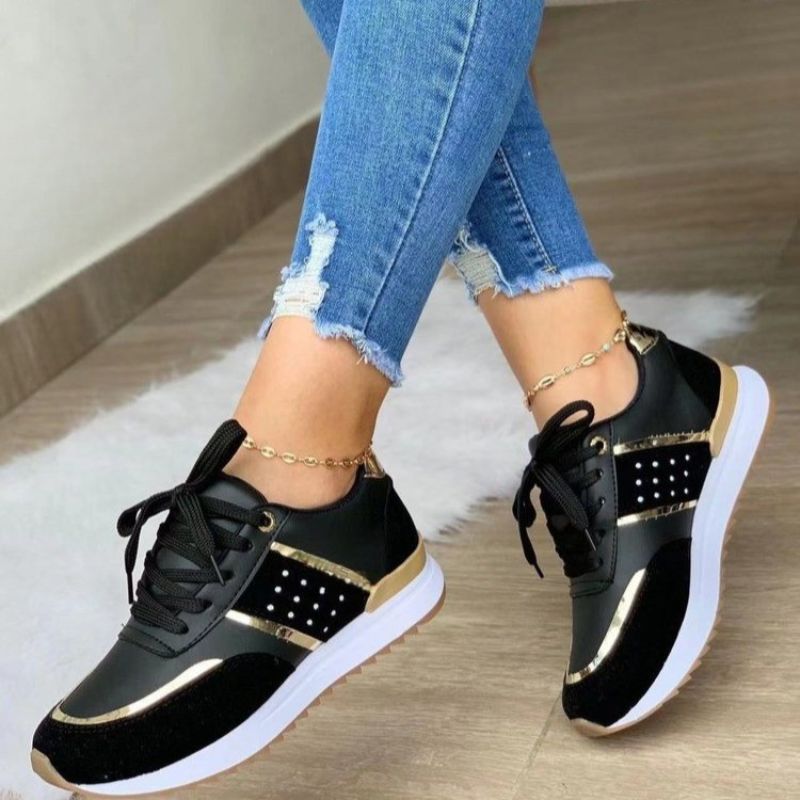 StitchPatch Women's Trendy Leather Shoes – Unique Colorful Design for Stylish Comfort 0