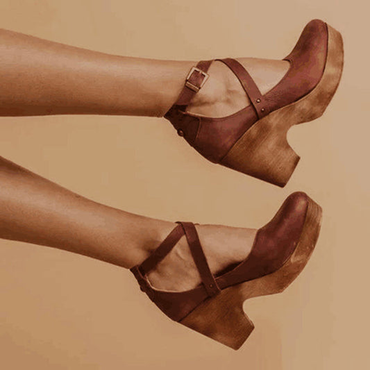 Terina Elegant Wedge Heels – Closed Toe Comfort for All-Day Wear 1