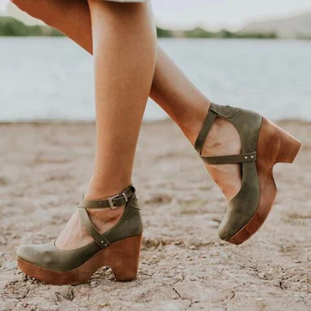 Terina Elegant Wedge Heels – Closed Toe Comfort for All-Day Wear 2