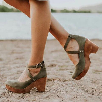 Terina Elegant Wedge Heels – Closed Toe Comfort for All-Day Wear 2