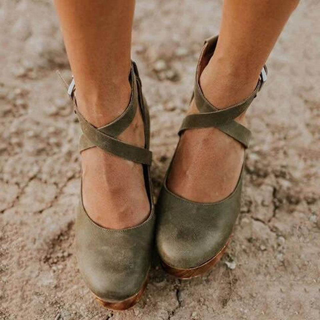 Terina Elegant Wedge Heels – Closed Toe Comfort for All-Day Wear 4