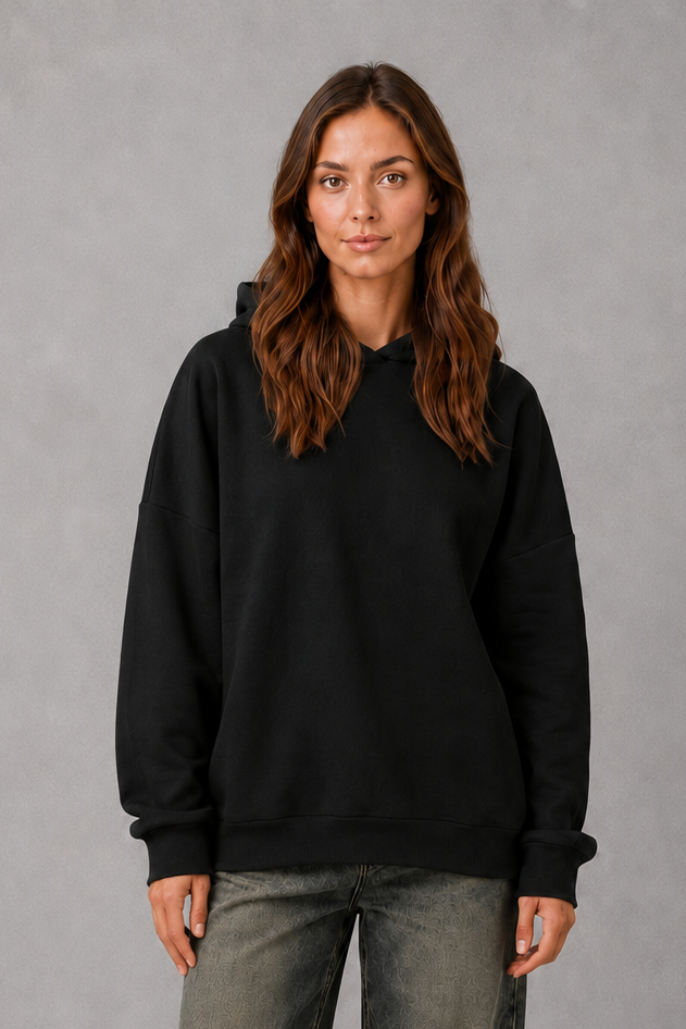 Hoodie Women - Fleece Hoodie with Kangaroo Pocket