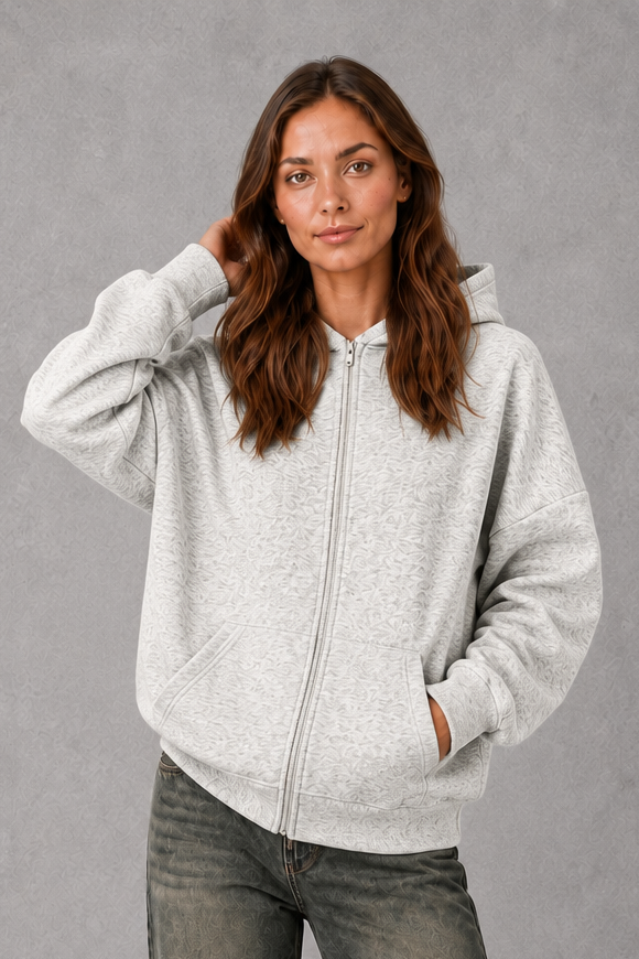 Hoodie Women - Fleece Hoodie with Kangaroo Pocket