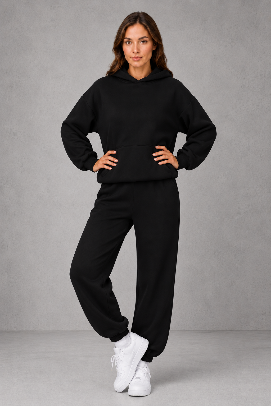 Tracksuit Women - Hooded Sweatshirt and Jogger Set