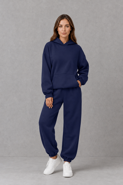 Tracksuit Women - Hooded Sweatshirt and Jogger Set