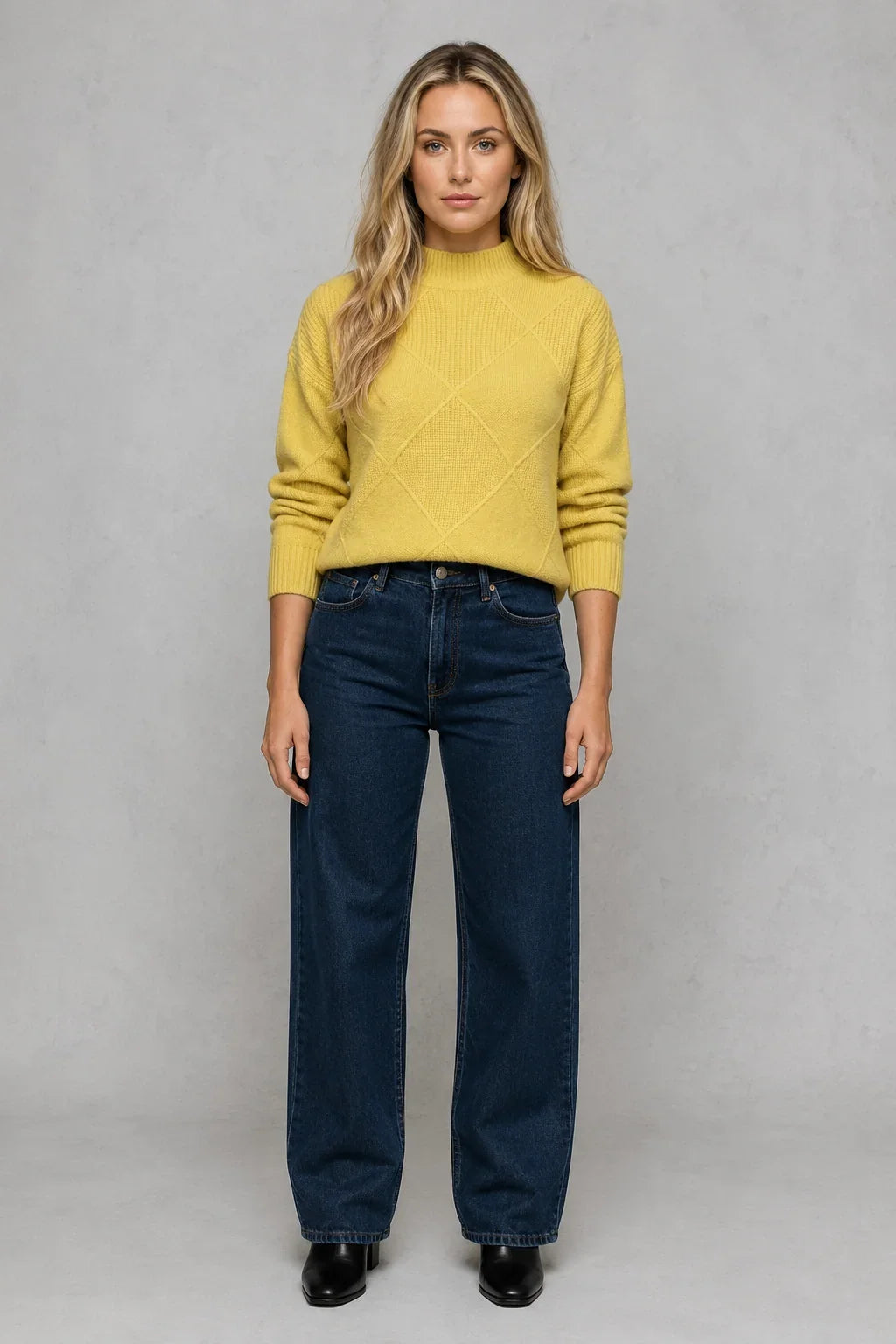 Sweater Women - Brushed Roll Neck Jumper with Soft Finish
