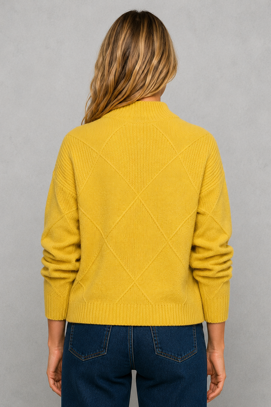 Sweater Women - Brushed Roll Neck Jumper with Soft Finish