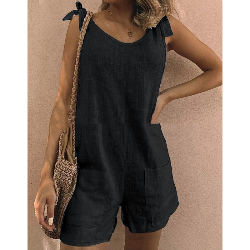Women's Casual Sleeveless Romper – Breezy Style for Effortless Days 10