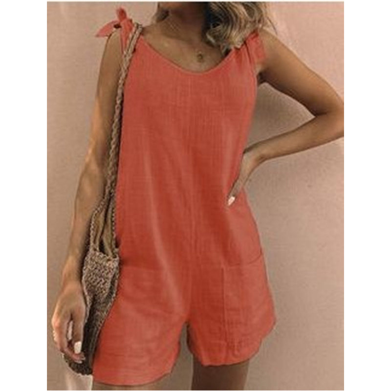 Women's Casual Sleeveless Romper – Breezy Style for Effortless Days 9