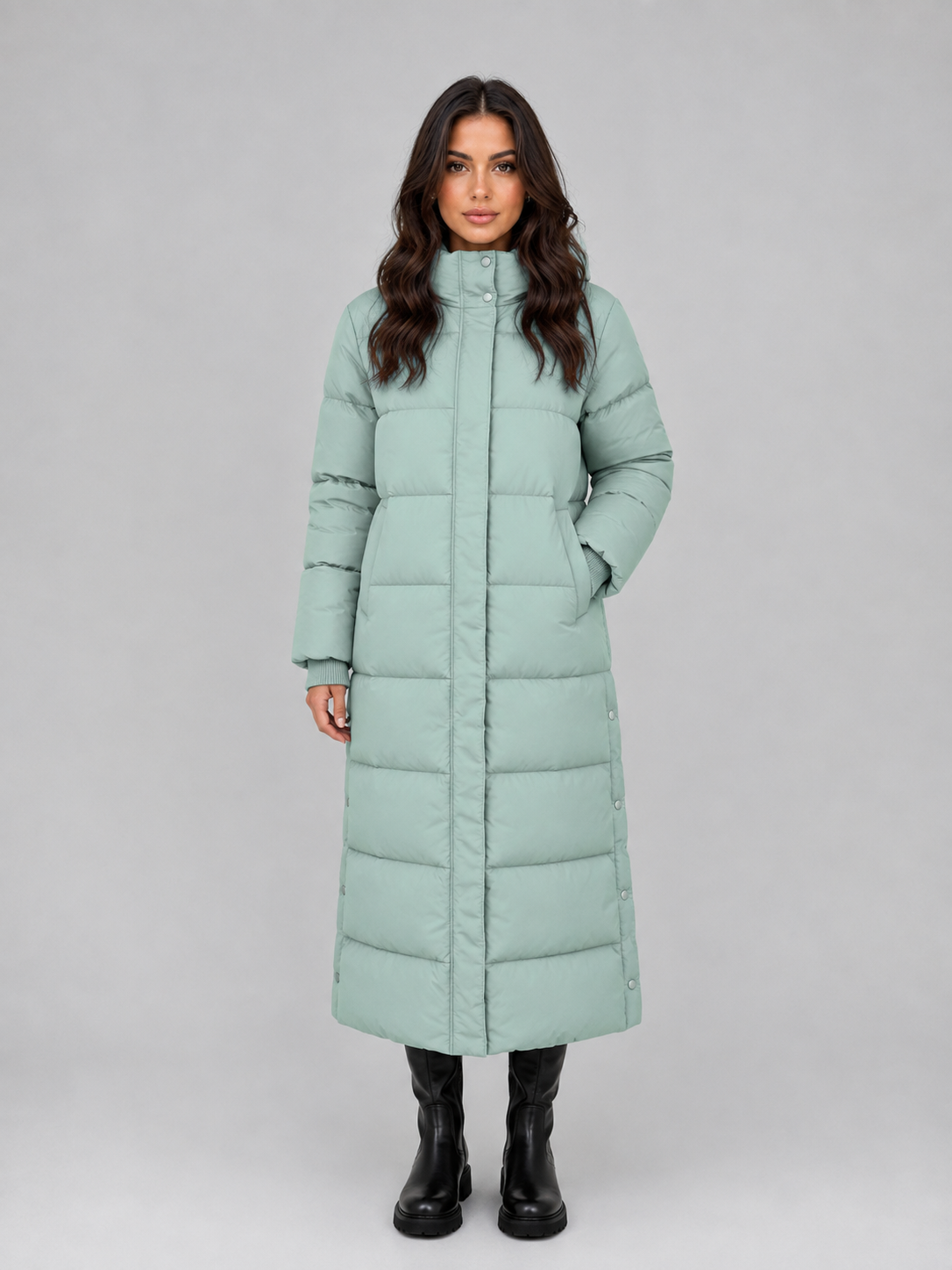 Women's Long Puffer Coat – Essential Cold Weather Comfort 4