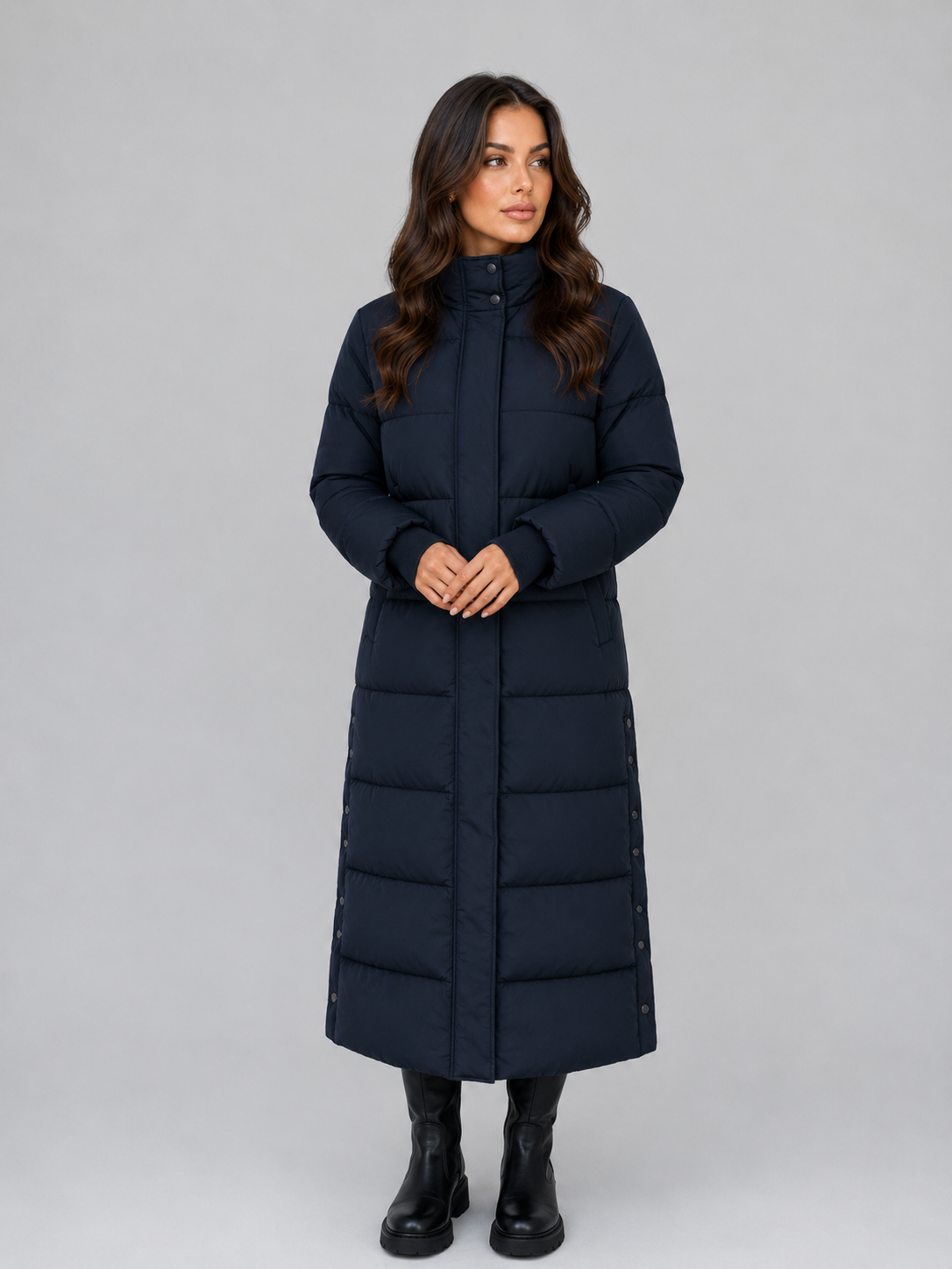Women's Long Puffer Coat – Essential Cold Weather Comfort 5