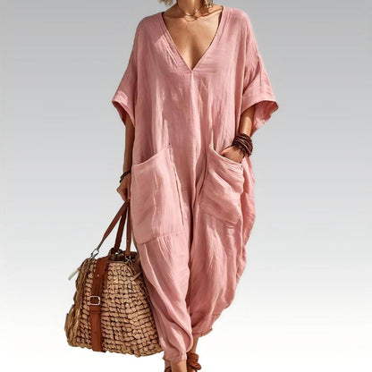 Women's Summer V-Neck Jumpsuit – Effortless Style For Warm Days 0