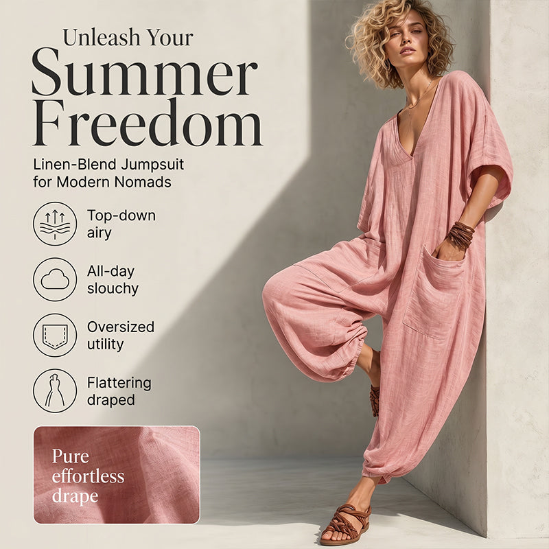 Women's Summer V-Neck Jumpsuit – Effortless Style For Warm Days 1