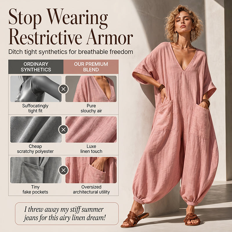 Women's Summer V-Neck Jumpsuit – Effortless Style For Warm Days 3