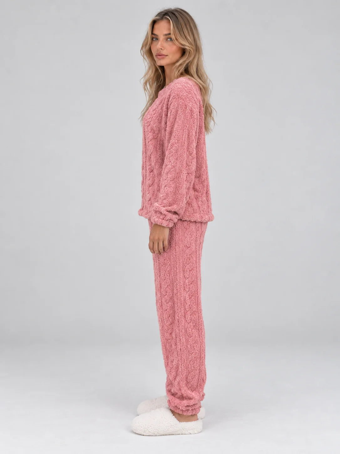 Women's Thermal Fleece Pajama Set – Perfect For Cozy Winter Nights 2