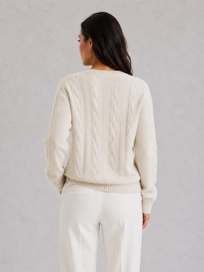 Sweater Women - Soft Crew Neck Jumper with Relaxed Fit
