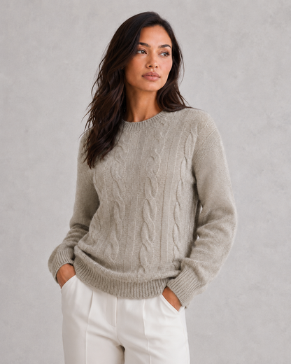 Sweater Women - Soft Crew Neck Jumper with Relaxed Fit