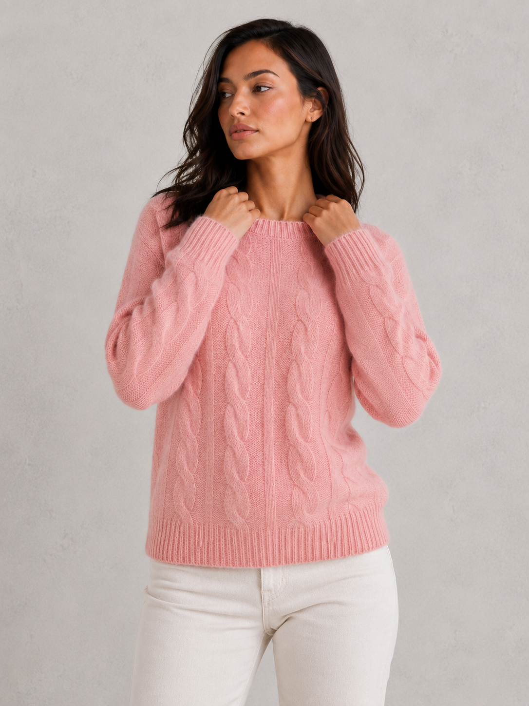 Sweater Women - Soft Crew Neck Jumper with Relaxed Fit