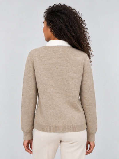 Womens Argyle Collared Jumper – Timeless Style for Effortless Elegance 1