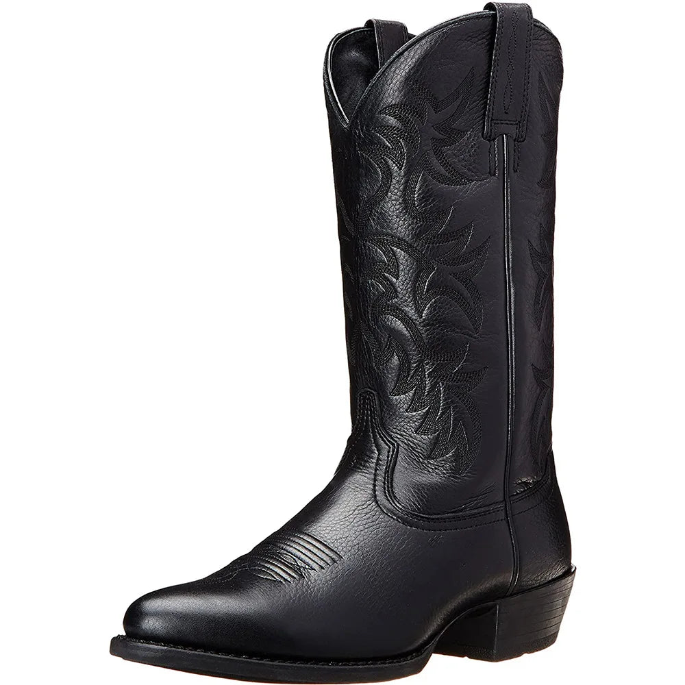 Wyatt Frontier Boots Western Style Footwear – Embroidered Design Bold Look 1