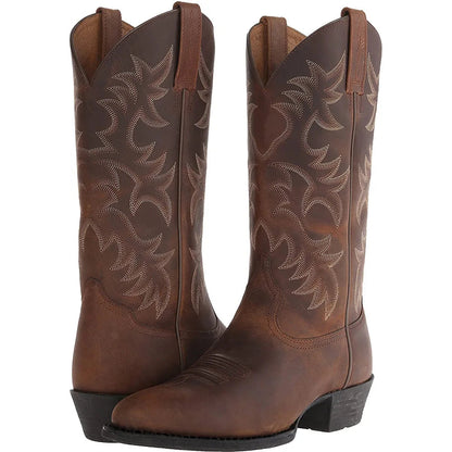 Wyatt Frontier Boots Western Style Footwear – Embroidered Design Bold Look 6