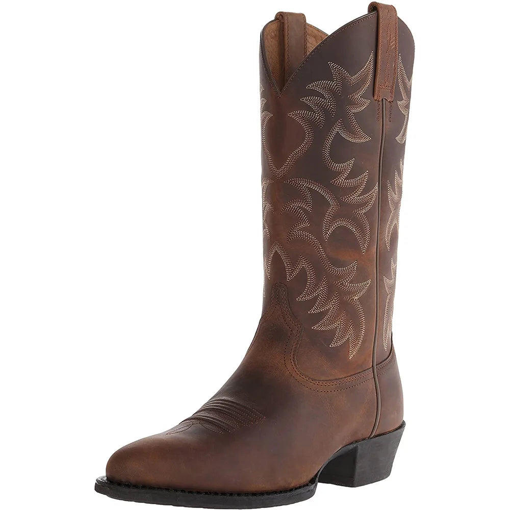 Wyatt Frontier Boots Western Style Footwear – Embroidered Design Bold Look 7