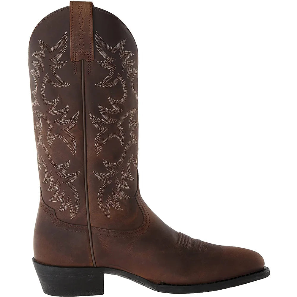 Wyatt Frontier Boots Western Style Footwear – Embroidered Design Bold Look 8