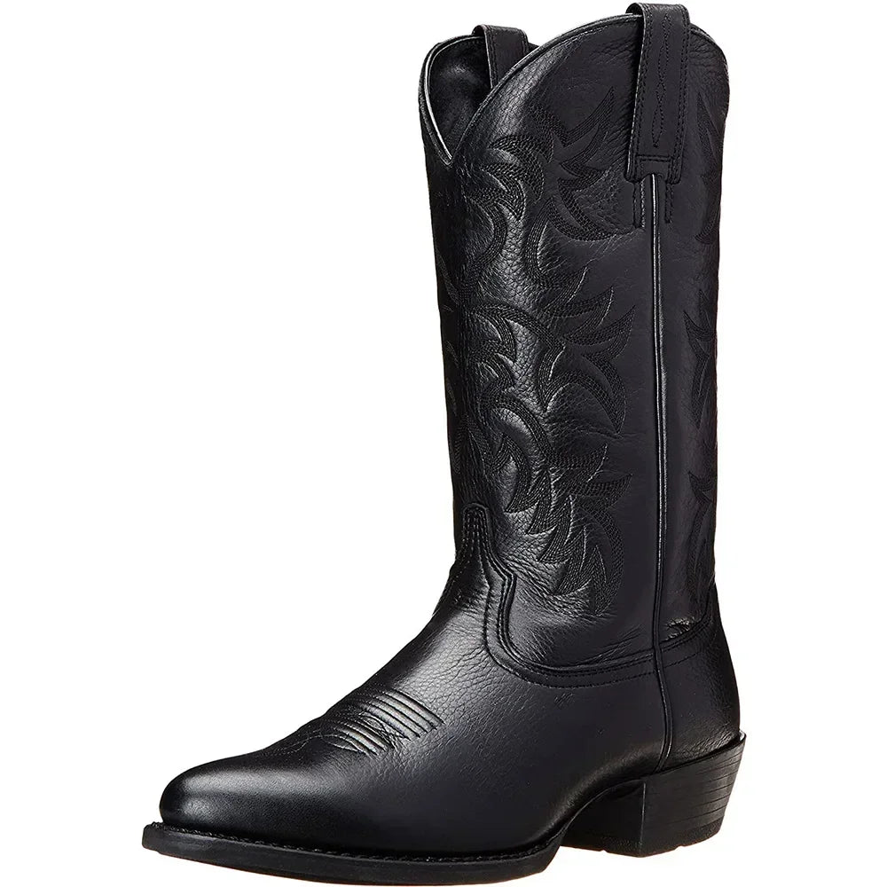 Wyatt Frontier Boots Western Style Footwear – Embroidered Design Bold Look 9