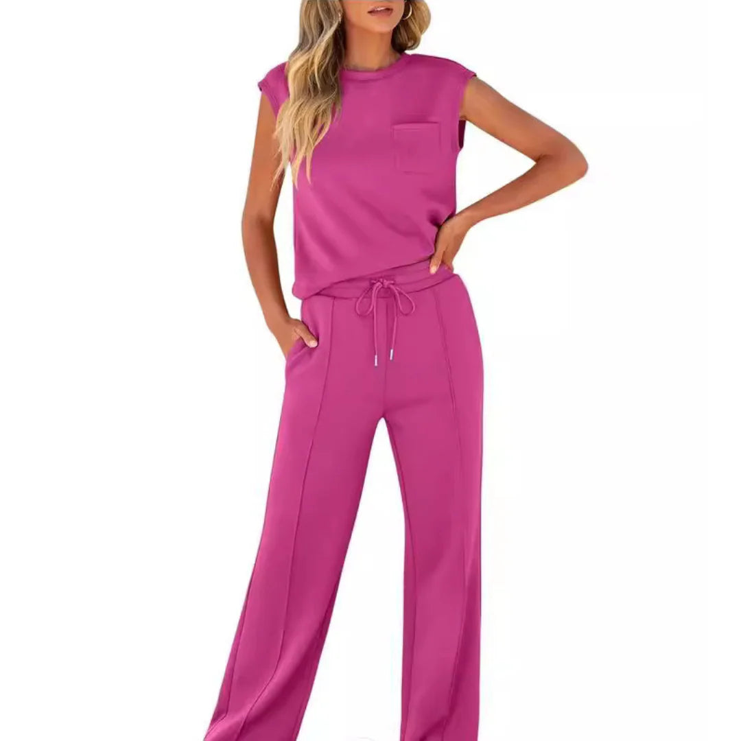 ZAIYA Women's Casual Lounge Set – Chic Comfort for Warm Days 2
