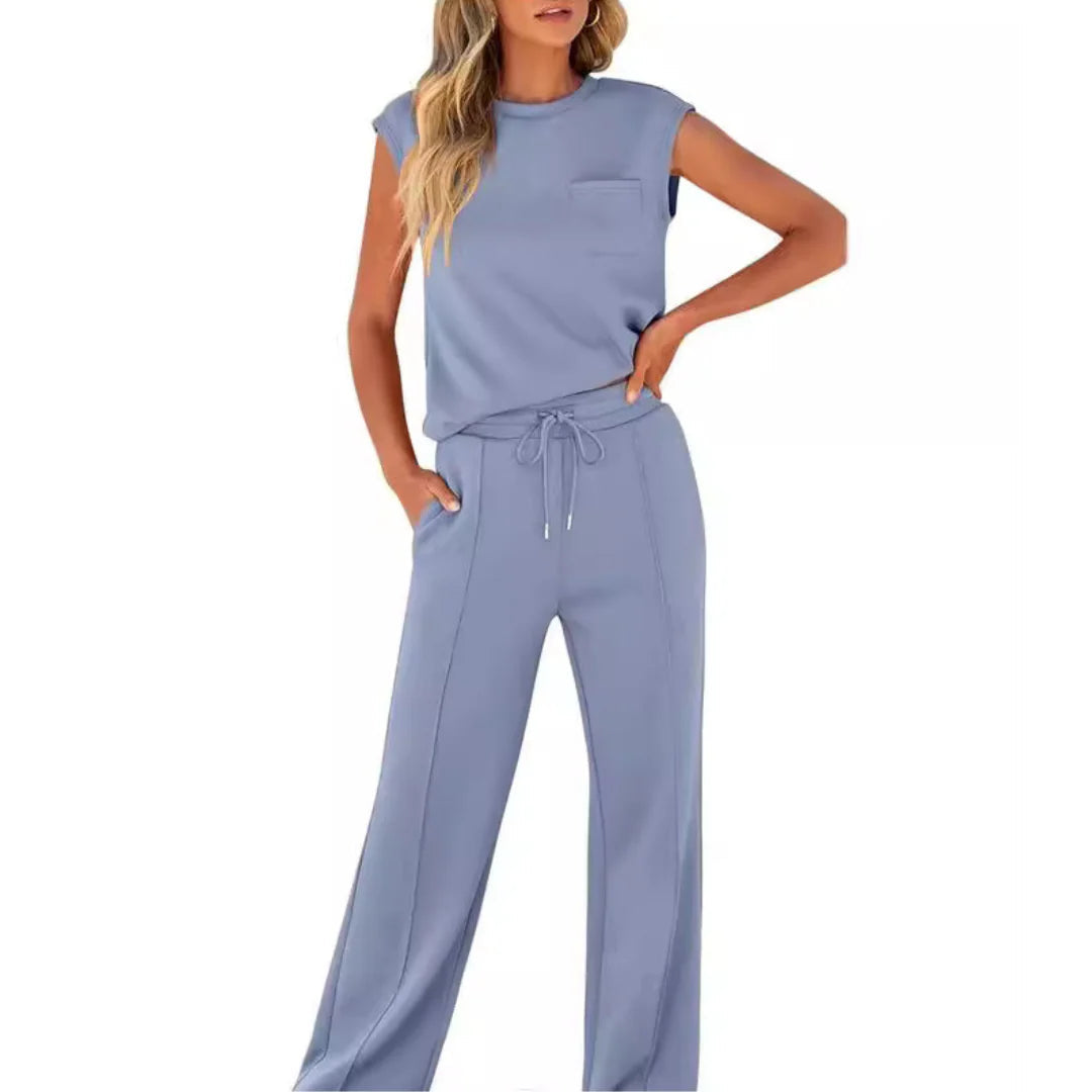 ZAIYA Women's Casual Lounge Set – Chic Comfort for Warm Days 3